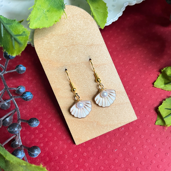 Pearl in a Shell Earrings