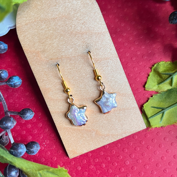 Baroque Pearl Charm Earrings