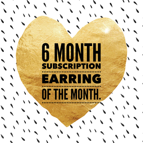 6 Month Subscription to Earring of the Month Club