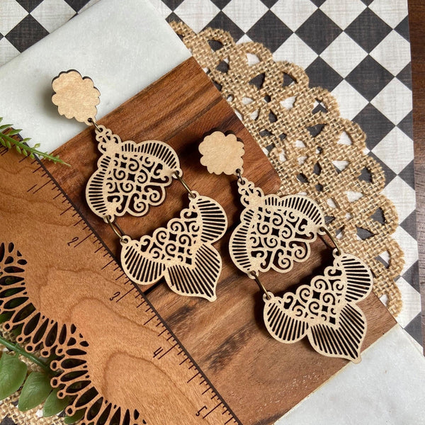 Maple Boho Joined Stud Earrings