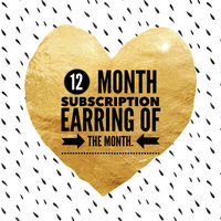 12 Month Subscription to the Earring of the Month Club