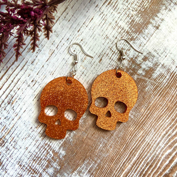 Skull Dangle Earrings