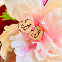 Single AF Maple Wood Earrings