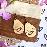 Single AF Maple Wood Earrings