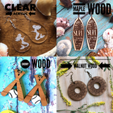 Country Music and Beer- That’s Why I’m Here Teardrop Earrings